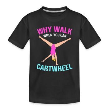Gymnastics - Kids' Premium Organic T-Shirt - black - Front