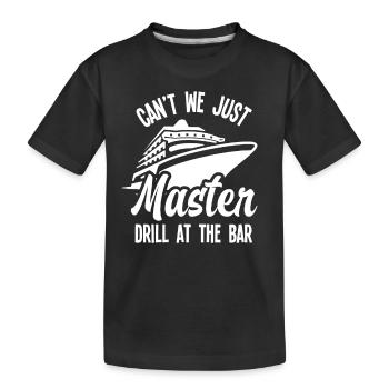Nous pouvons facilement maîtriser la perceuse au bar - T-shirt bio Premium Enfant - noir - Devant