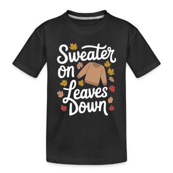 Autumnal blaze of colour for nature lovers and - Kids' Premium Organic T-Shirt - black - Front