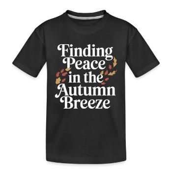 Autumnal blaze of colour for nature lovers and - Kids' Premium Organic T-Shirt - black - Front