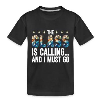 Stained Glass Artist Stained Glass Art - Kids' Premium Organic T-Shirt - black - Front