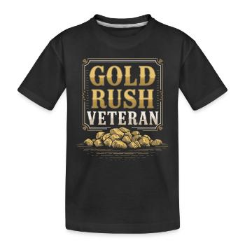 Goldrausch Abenteuer Goldsucher Schatzsuche - Kinder Premium Bio T-Shirt - Schwarz - Vorne