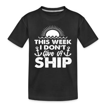 Diese Woche Ist Mir Alles Egal - Kinder Premium Bio T-Shirt - Schwarz - Vorne