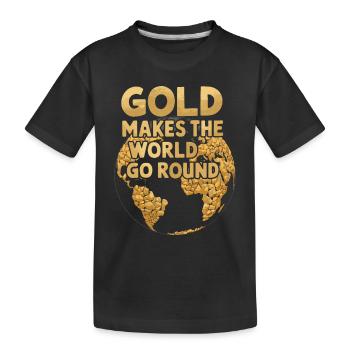 Goldrausch Abenteuer Goldsucher Schatzsuche - Kinder Premium Bio T-Shirt - Schwarz - Vorne