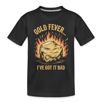 Goldrausch Abenteuer Goldsucher Schatzsuche - Kinder Premium Bio T-Shirt - Schwarz - Vorne
