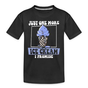 Nur noch ein Eis, versprochen Gelato Maker - Kinder Premium Bio T-Shirt - Schwarz - Vorne
