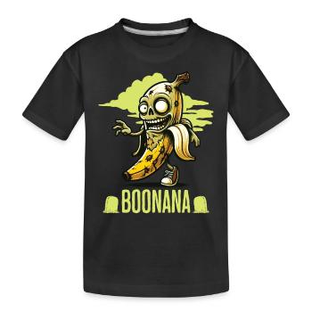 Lustiges Bananen Zombie Zombie Boonana - Kinder Premium Bio T-Shirt - Schwarz - Vorne