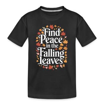 Autumnal blaze of colour for nature lovers and - Kids' Premium Organic T-Shirt - black - Front