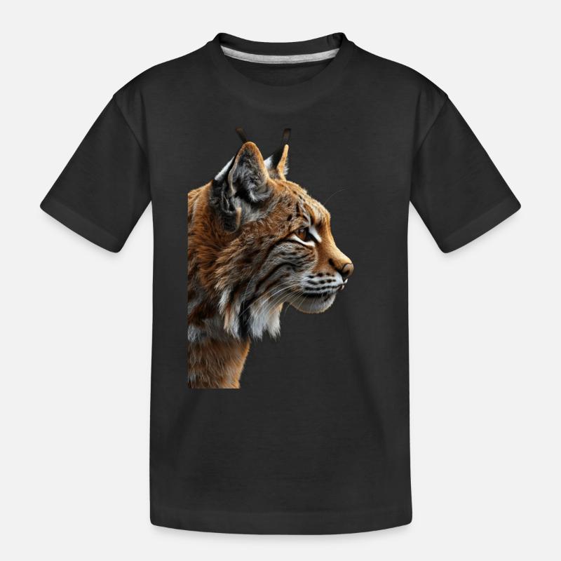 Rotluchs - Kinder Premium Bio T-Shirt - Schwarz