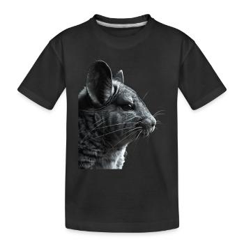 Chinchilla - Kinder Premium Bio T-Shirt - Schwarz - Vorne
