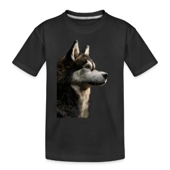 Malamute d’Alaska - T-shirt bio Premium Enfant - noir - Devant