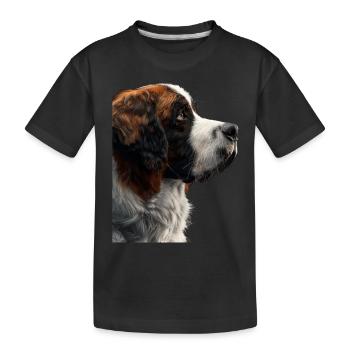Saint Bernard - Kids' Premium Organic T-Shirt - black - Front