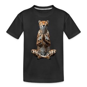 Guépard - T-shirt bio Premium Enfant - noir - Devant