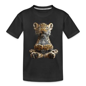 Léopard - T-shirt bio Premium Enfant - noir - Devant