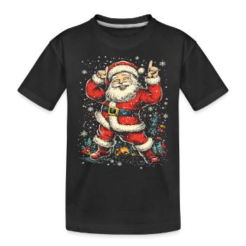 Père Noël Noël Vintage Noël Noël Vibes - T-shirt bio Premium Enfant - noir - Devant