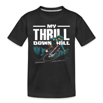 My Thrill Downhill VTT - T-shirt bio Premium Enfant - noir - Devant