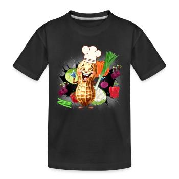 Cuisinier Cuisiniers Légumes Cuisine - T-shirt bio Premium Enfant - noir - Devant