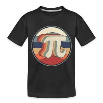 Vintage Pi Day Math des années 70 des années 80 Reto Pi symbole enseignant - T-shirt bio Premium Enfant - noir - Devant