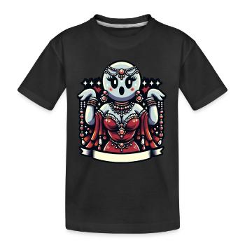 Funny Glamour Ghoul Flashy Halloween - Kids' Premium Organic T-Shirt - black - Front