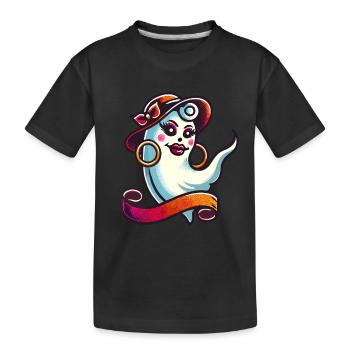 Funny Glamour Ghoul Flashy Halloween - Kids' Premium Organic T-Shirt - black - Front
