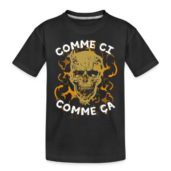 Comme ci comme ça Skull - T-shirt bio Premium Enfant - noir - Devant