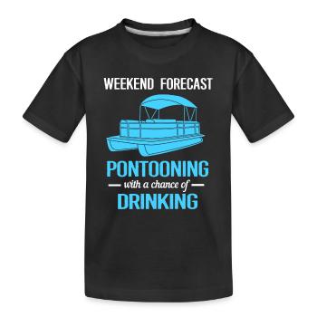 Bateau ponton Bateau Bateaux - T-shirt bio Premium Enfant - noir - Devant