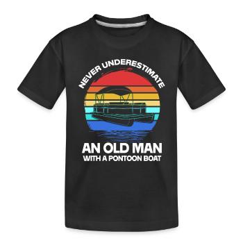 Bateau ponton Bateau Bateaux - T-shirt bio Premium Enfant - noir - Devant