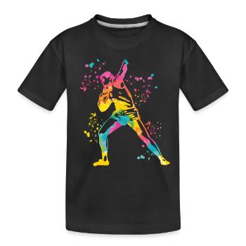 Lanceur de poids Colorsplash Lancer de poids - T-shirt bio Premium Enfant - noir - Devant