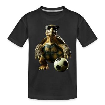 Turtle - Kids' Premium Organic T-Shirt - black - Front