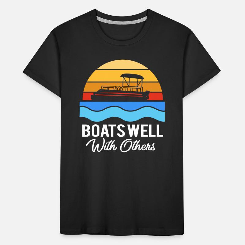 Pontonboot Boot Boote Kinder Premium Bio T-Shirt