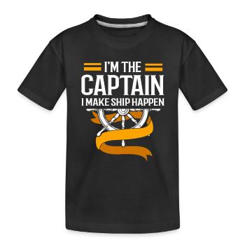Bateau ponton Bateau Bateaux - T-shirt bio Premium Enfant - noir - Devant