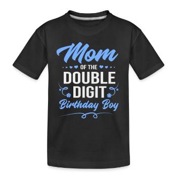 22e anniversaire Dix ans de naissance Date de naissance - T-shirt bio Premium Enfant - noir - Devant