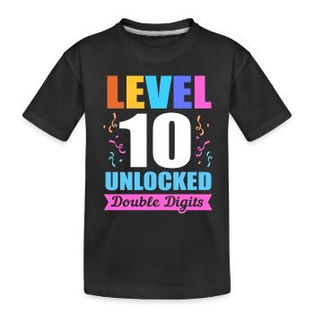 23e anniversaire Dix année de naissance Date de naissance Date de naissance - T-shirt bio Premium Enfant - noir - Devant