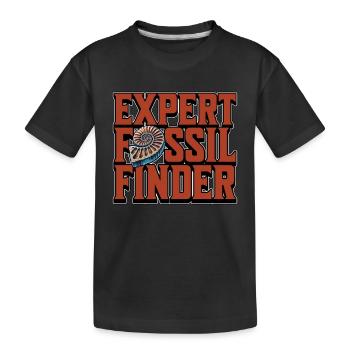 Expert en recherche de fossiles, Paléontologue - T-shirt bio Premium Enfant - noir - Devant