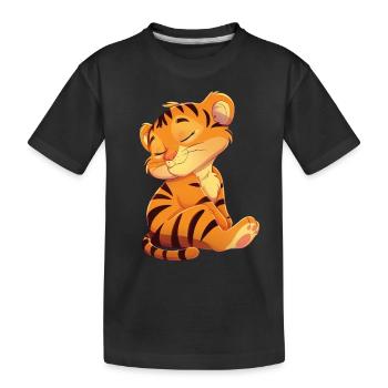 Tigre - T-shirt bio Premium Enfant - noir - Devant