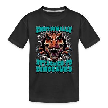 Paléontologie Collectionneur de fossiles émotionnellement attaché - T-shirt bio Premium Enfant - noir - Devant