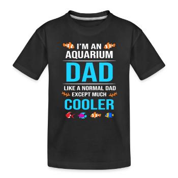 Aquariophile d’aquarium - T-shirt bio Premium Enfant - noir - Devant