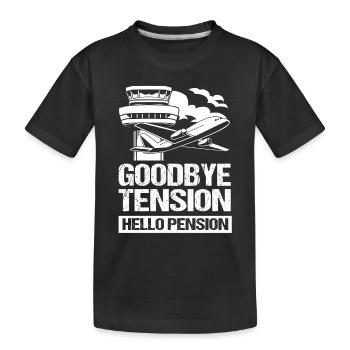 Contrôleur aérien - T-shirt bio Premium Enfant - noir - Devant