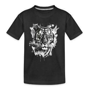 Tigre - T-shirt bio Premium Enfant - noir - Devant