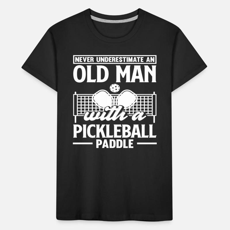 Never underestimate an old man with a Kids' Premium Organic T-Shirt
