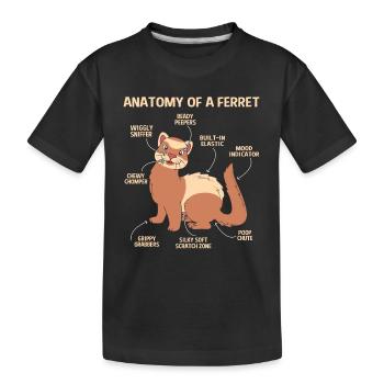 Furet - T-shirt bio Premium Enfant - noir - Devant
