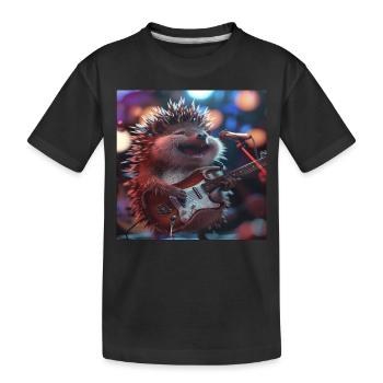 Hérisson - T-shirt bio Premium Enfant - noir - Devant