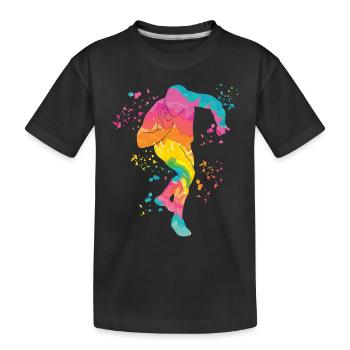 Lanceur de poids Colorsplash Lancer de poids - T-shirt bio Premium Enfant - noir - Devant