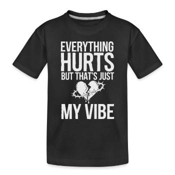 Introversion Style alternatif Émotionnel - T-shirt bio Premium Enfant - noir - Devant