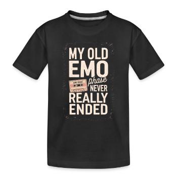 Introversion Alternative Style Emotional - Kids' Premium Organic T-Shirt - black - Front