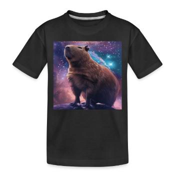 Wasserschwein - Kinder Premium Bio T-Shirt - Schwarz - Vorne