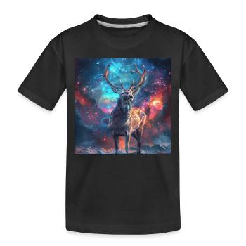 Reh - Kinder Premium Bio T-Shirt - Schwarz - Vorne