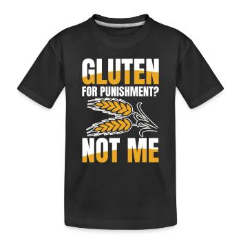 Gluten Not me für einen glutenfreien Lifestyle - Kinder Premium Bio T-Shirt - Schwarz - Vorne