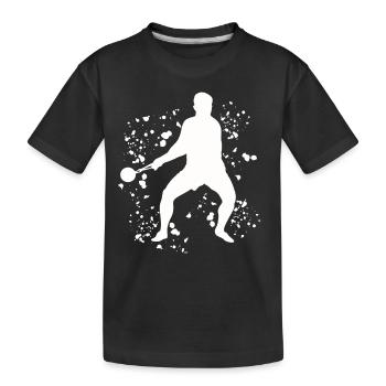 Lanceur de marteau Colorsplash Lancer de marteau - T-shirt bio Premium Enfant - noir - Devant
