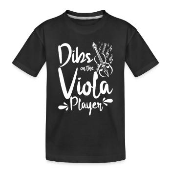 Dibs sur le joueur d’alto - T-shirt bio Premium Enfant - noir - Devant